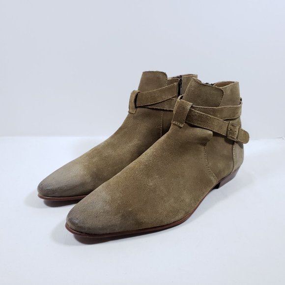 Topman Other - TOPMAN Men's Cole Buckle Suede Ankle Buckle Boot - Tan 9US/42EU